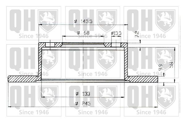 QUINTON HAZELL Тормозной диск BDC3930